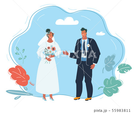 Wedding couple. 55983811