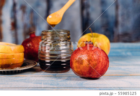 Rosh hashanah jewish New Year holiday concept. Rosh hashanah jewish New Year holiday concept. 55985125