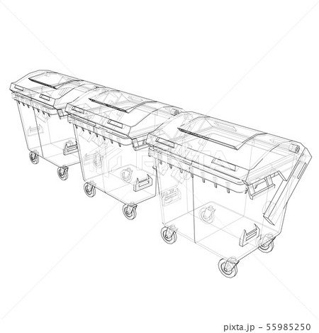 Outline Dumpster or dustbin vector Outline Dumpster or dustbin vector 55985250