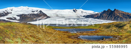Panoramic View of Fjallsarlon Glacier Lagoon and 55986995