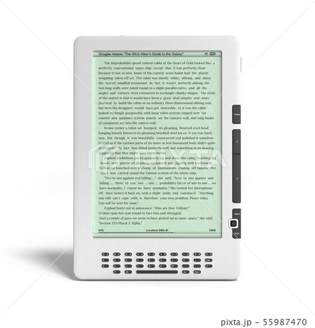 E Book Reader 3d Render Image On Whiteのイラスト素材 E Book Reader 3d Render Image On Whiteのイラスト素材