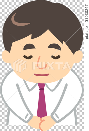 襯衫男子鞠躬 55988247