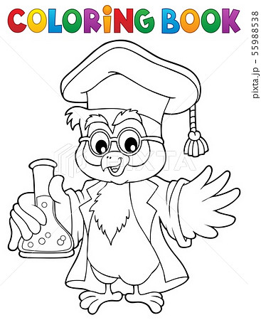 Coloring book chemistry owl teacher 1 Coloring book chemistry owl teacher 1 55988538