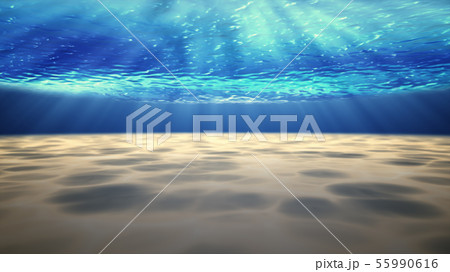 Underwater background with sandy sea bottom. Underwater background with sandy sea bottom. 55990616
