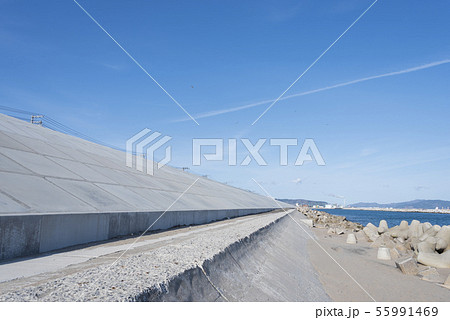 防潮堤 防災 減災 東松島市 東北地方 防潮堤 防災 減災 東松島市 東北地方 55991469