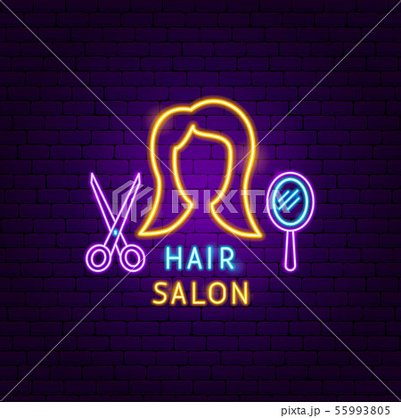 Hair Salon Neon Label 55993805