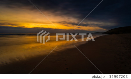 Perranporth Beach Cornwall Sunset 55997208