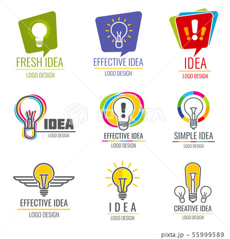 Creative idea vector business logo set 55999589
