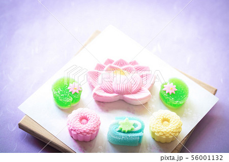 お盆菓子の写真素材