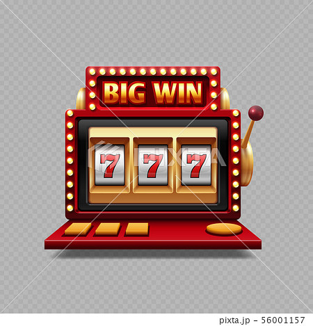 Realistic one arm bandit vector - jackpot slot casino 56001157