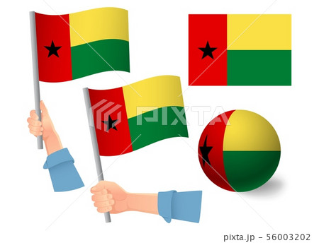 Guinea-Bissau flag in hand icon Guinea-Bissau flag in hand icon 56003202