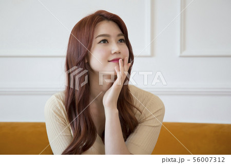 Attractive beautiful woman daily life 153 56007312