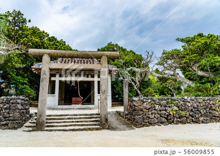 沖縄 竹富島 まちなみ 島の守護神 豊作の神 西塘御嶽 沖縄 竹富島 まちなみ 島の守護神 豊作の神 西塘御嶽 56009855
