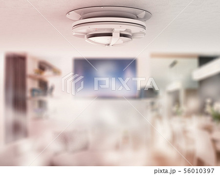 smoke detector on ceiling 56010397