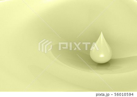 droplet of yellow milk 56010594