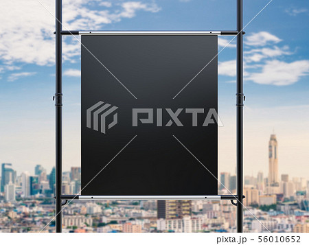 black canvas stretch on metal pipe black canvas stretch on metal pipe 56010652