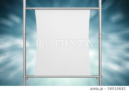 white canvas stretch on metal pipe 56010682