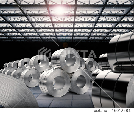 roll of steel sheets in factory 56012501