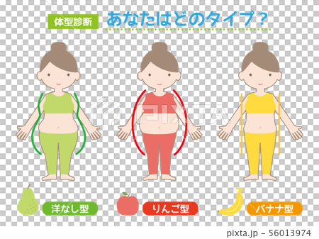 体型診断 洋なし型 りんご型 バナナ型 02 56013974
