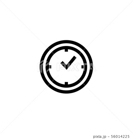 Time clock icon design template vector 56014225