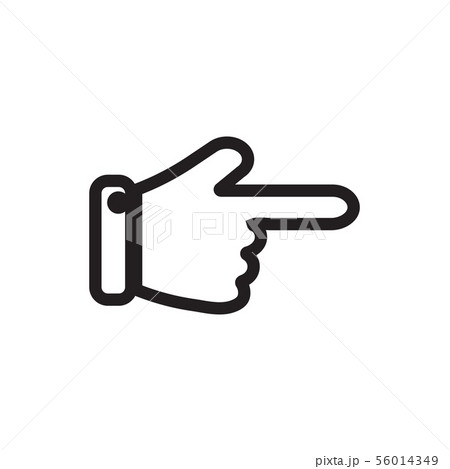 Pointing hand gesture icon graphic design template Pointing hand gesture icon graphic design template 56014349