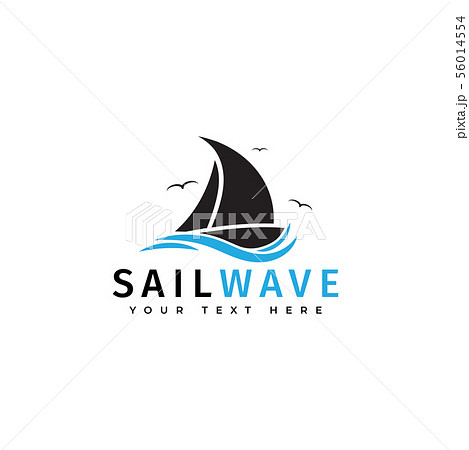 Sail boat logo design template vector isolated Sail boat logo design template vector isolated 56014554