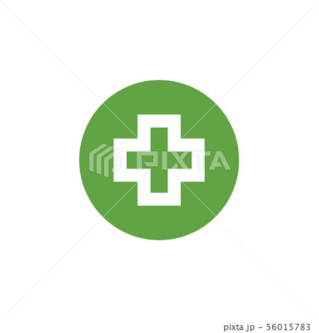 Green medical cross graphic design template vector Green medical cross graphic design template vector 56015783