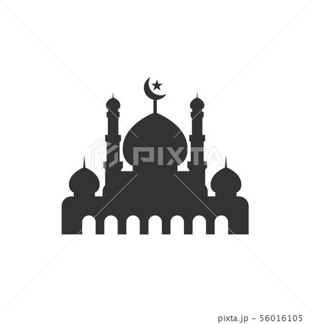 Mosque silhouette graphic design template vector 56016105