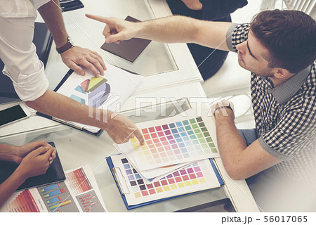 Business teamwork discuss with partner. 56017065