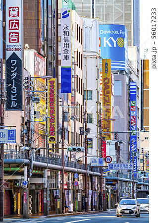 大阪　日本橋　都市景観　 56017233