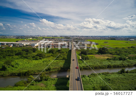 釘無橋　埼玉県川越市　（ドローンによる空撮） 56017727