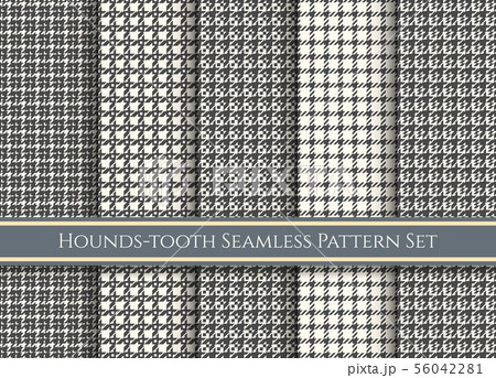 Dog tooth fabrics swatches set Dog tooth fabrics swatches set 56042281