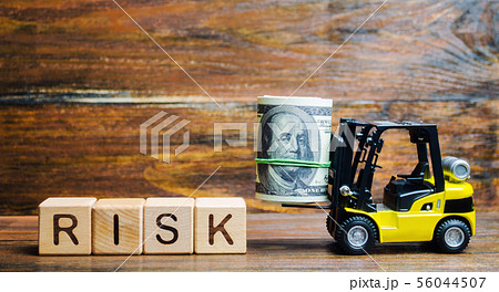 Wooden blocks with the word Risk, money Wooden blocks with the word Risk, money 56044507