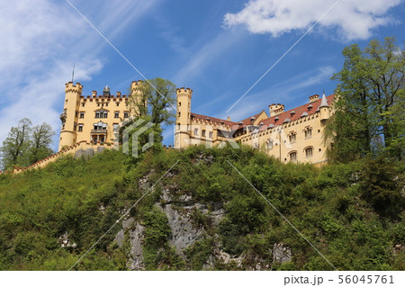 ホーエンシュバンガウ城 ドイツ ヨーロッパの写真素材