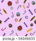 pattern of sweets and candies 56046635