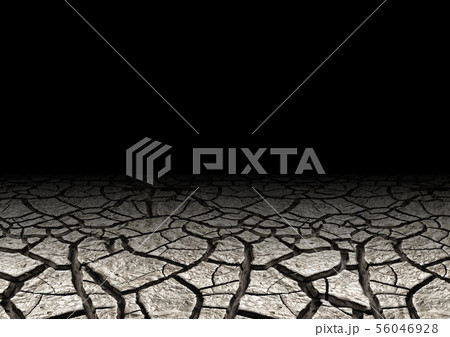 Soil drought cracked and dry. World Environment 56046928
