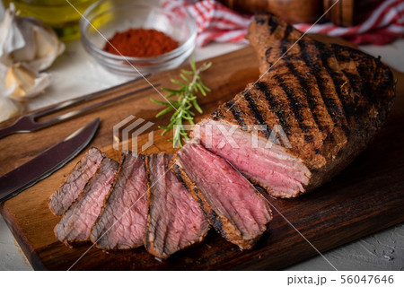 sliced tri tip seak marinated with santa maria sliced tri tip seak marinated with santa maria 56047646