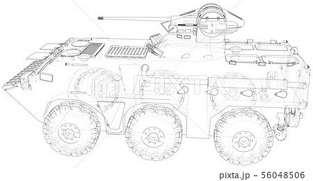 Military vehicle. EPS10 format. Vector created...のイラスト素材 ..., 画像サイズ:450x260