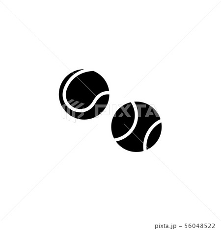 Web icon. Tennis. vector illustration black Web icon. Tennis. vector illustration black 56048522