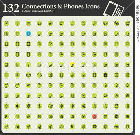 phones and technology icons 56049996