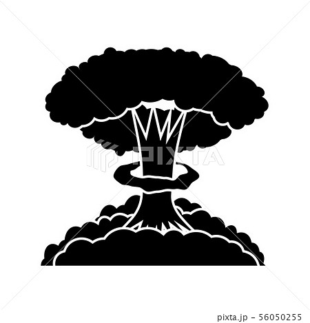Nuclear Burst Cartoon Bomb Explosion のイラスト素材
