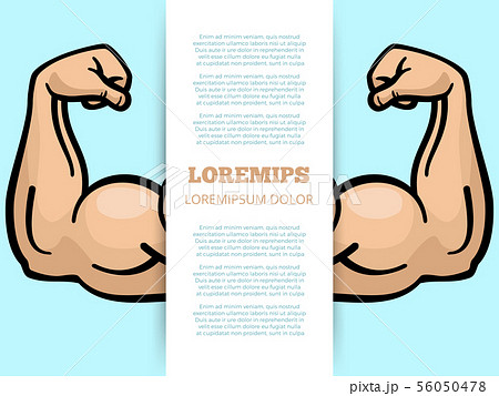 Male muscle arms banner template Male muscle arms banner template 56050478