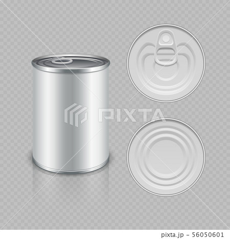Realistic canned metal packaging 56050601