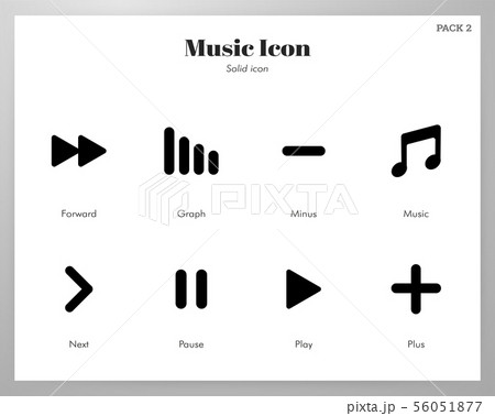 Music icons Solid pack Music icons Solid pack 56051877