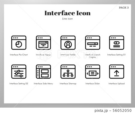 Interface icon Line pack Interface icon Line pack 56052050