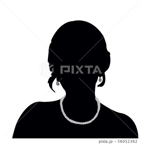 a woman head silhouette vector a woman head silhouette vector 56052362