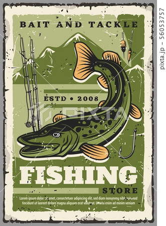 Fishing store, fisher baits and fish tackles 56053757