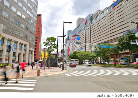福岡市天神の街並み 56054097