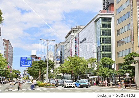 福岡市天神の街並み 56054102