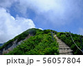 大山　夏山登山道　木道 56057804